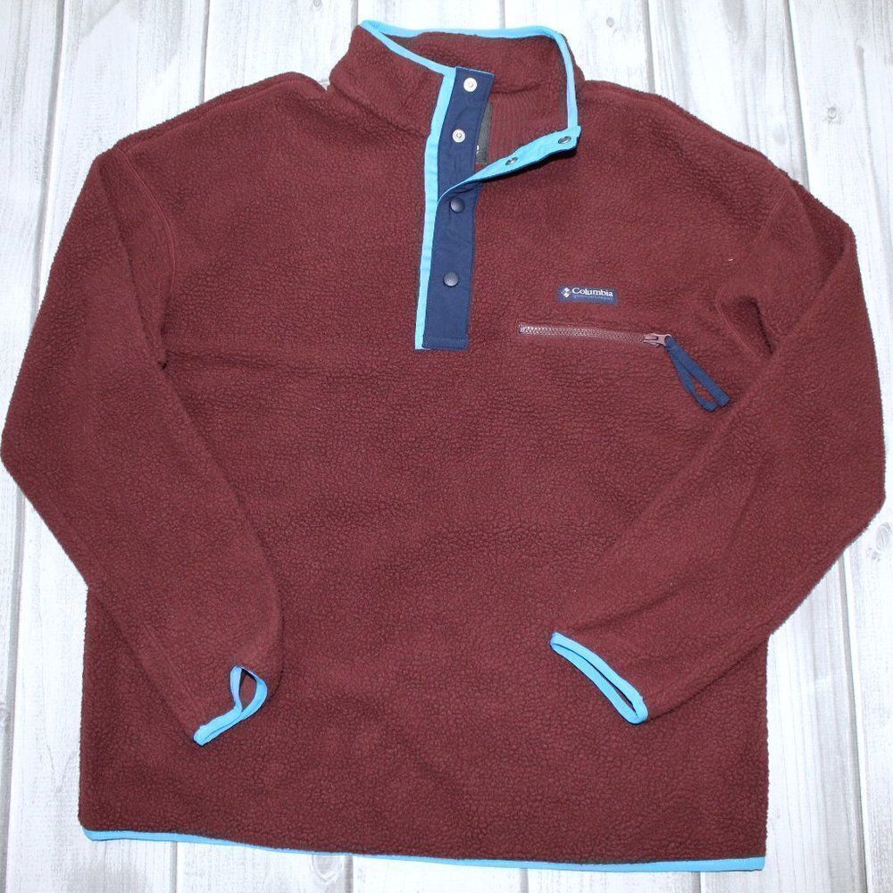 NEW Columbia Sportswear Men's Helvetia Half Snap Fleece Pullover